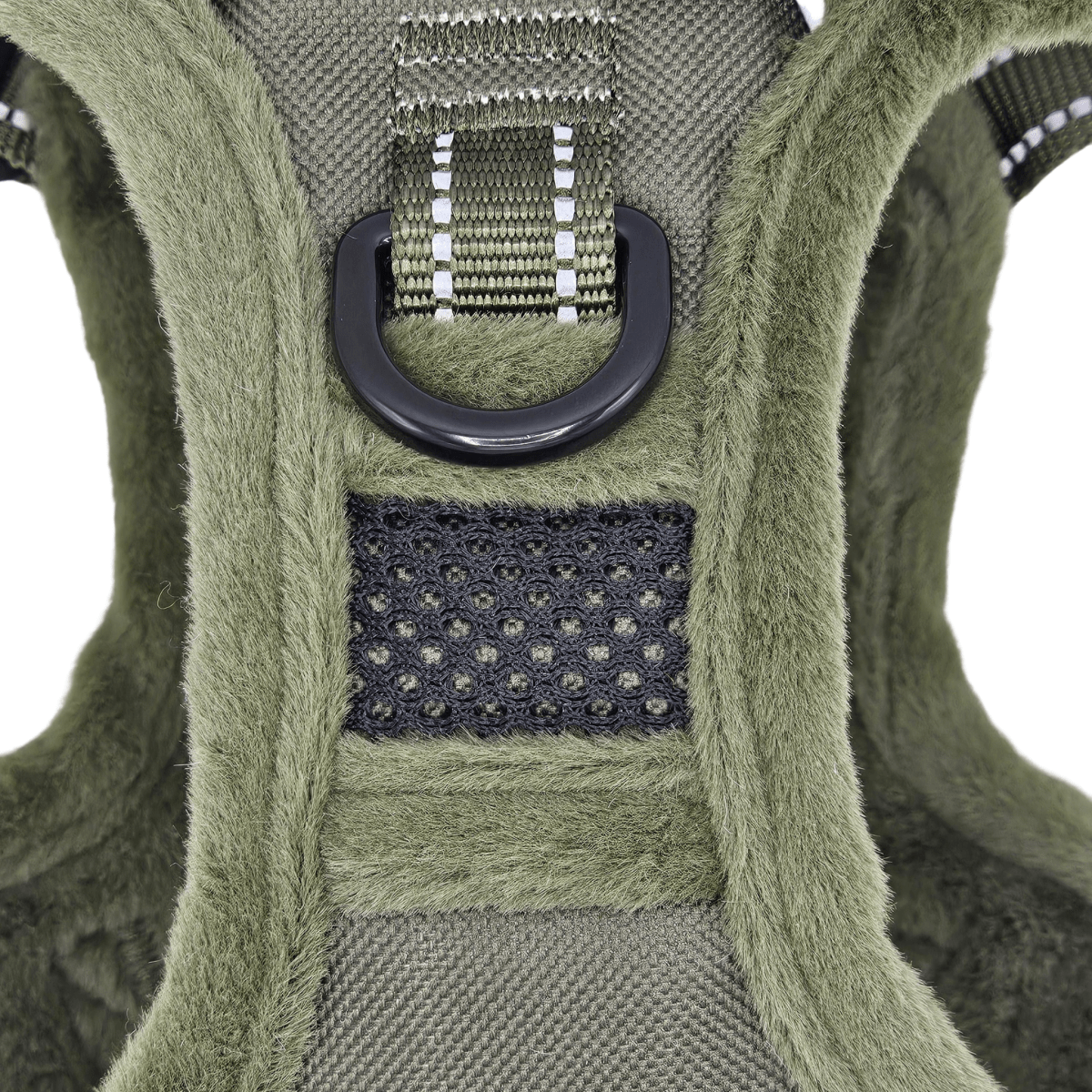 Frenkiez Teddy Reflective Y Tuig No Pull - Army Green Hondenharnas hondentuig > honden harnas > Y tuigen X - Small