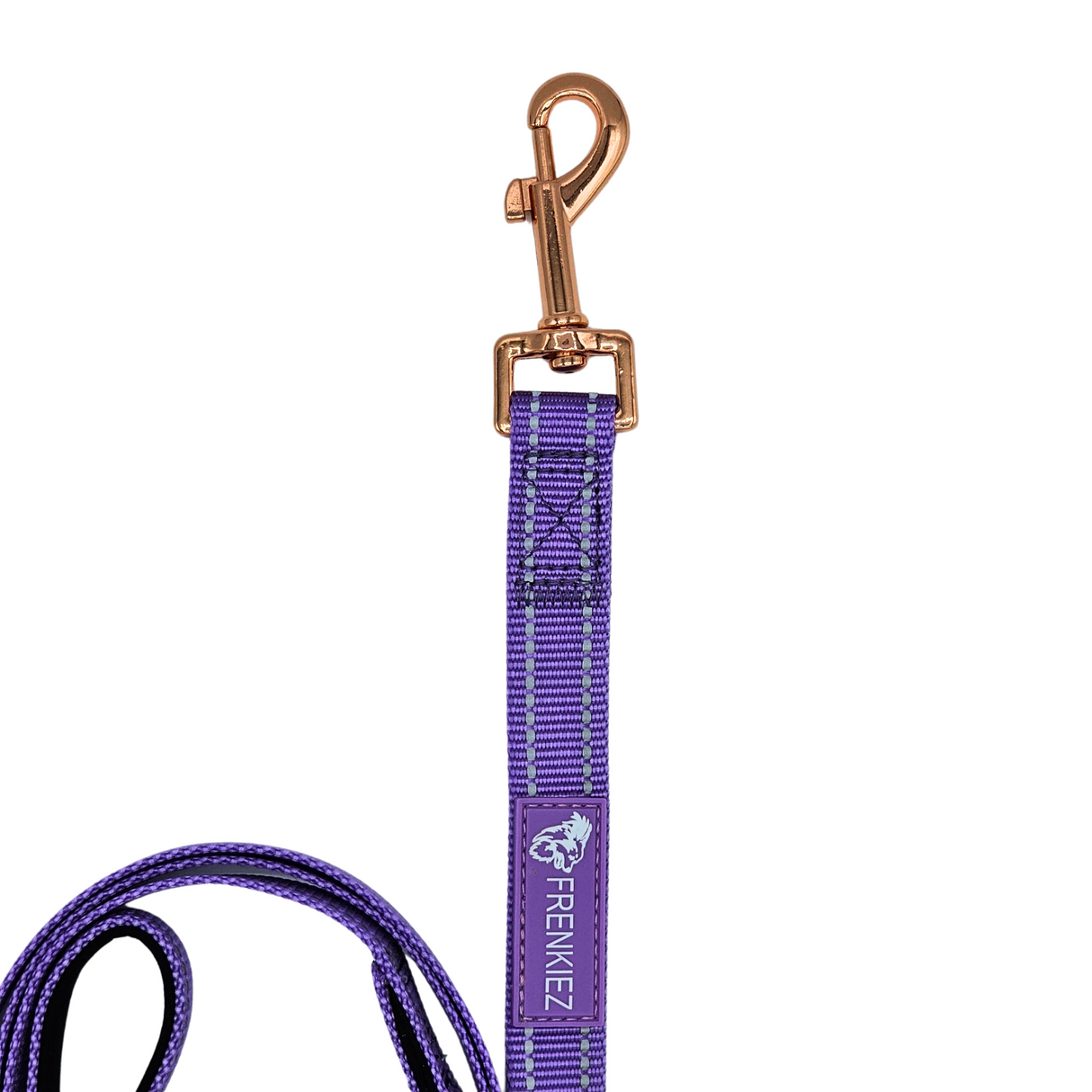Frenkiez reflective dog leash Luxury Lila - Premium hondenriem > hondenlijn from Frenkiez - Just €14.99! Shop now at Frenkiezdogshop