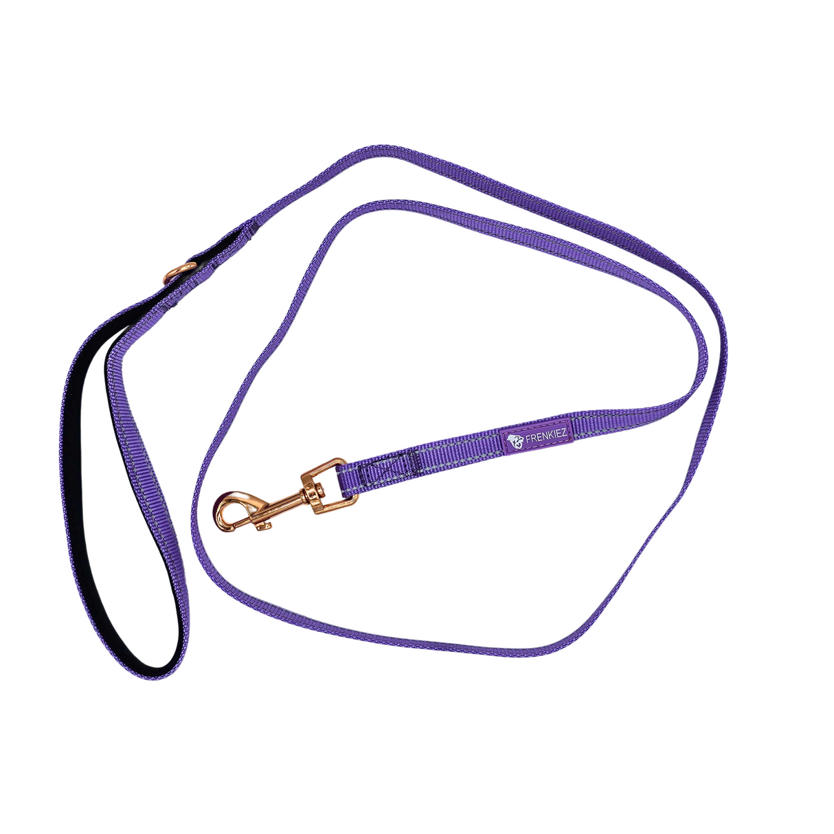 Frenkiez reflective dog leash Luxury Lila - Premium hondenriem > hondenlijn from Frenkiez - Just €14.99! Shop now at Frenkiezdogshop
