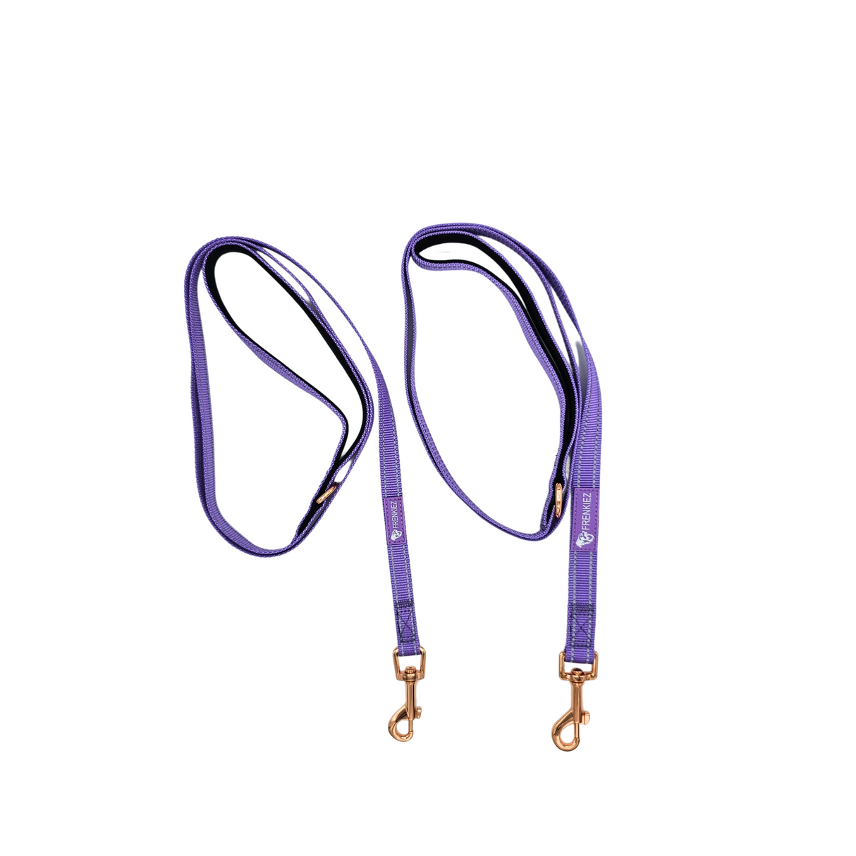 Frenkiez reflective dog leash Luxury Lila - Premium hondenriem > hondenlijn from Frenkiez - Just €14.99! Shop now at Frenkiezdogshop
