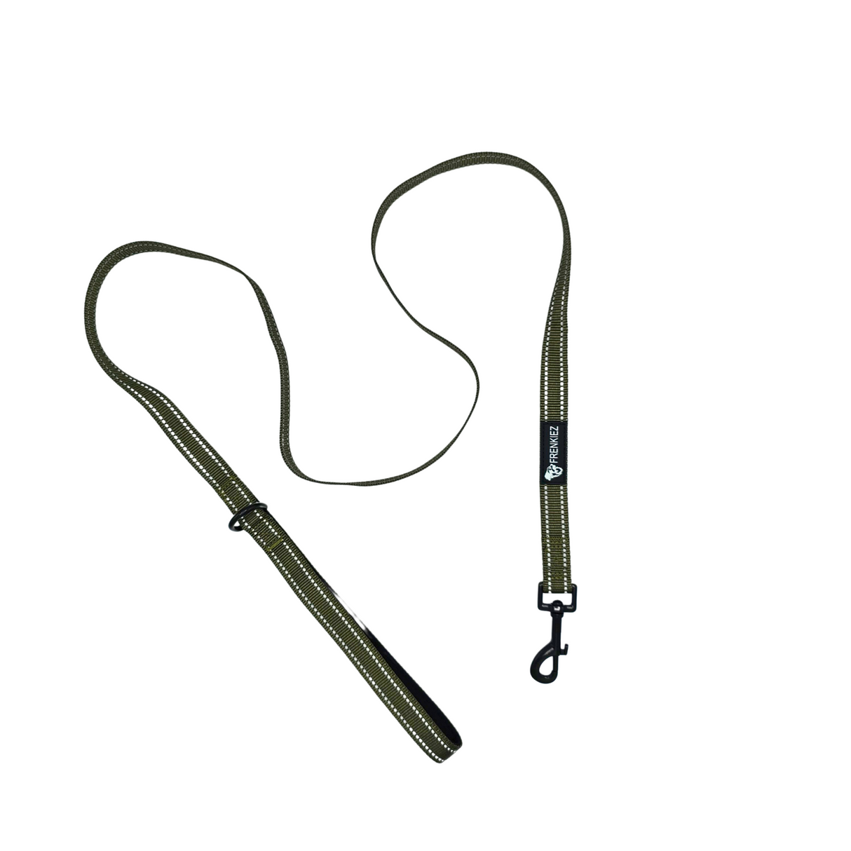 Frenkiez reflective dog leash New Army Green - Premium hondenriem > hondenlijn from Frenkiez - Just €14.99! Shop now at Frenkiezdogshop
