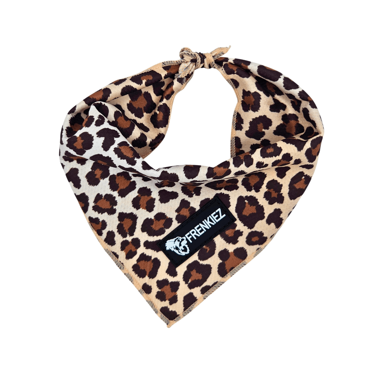 Frenkiez Cooling Bandana Brown Leopard Hondenkleding > bandana Small