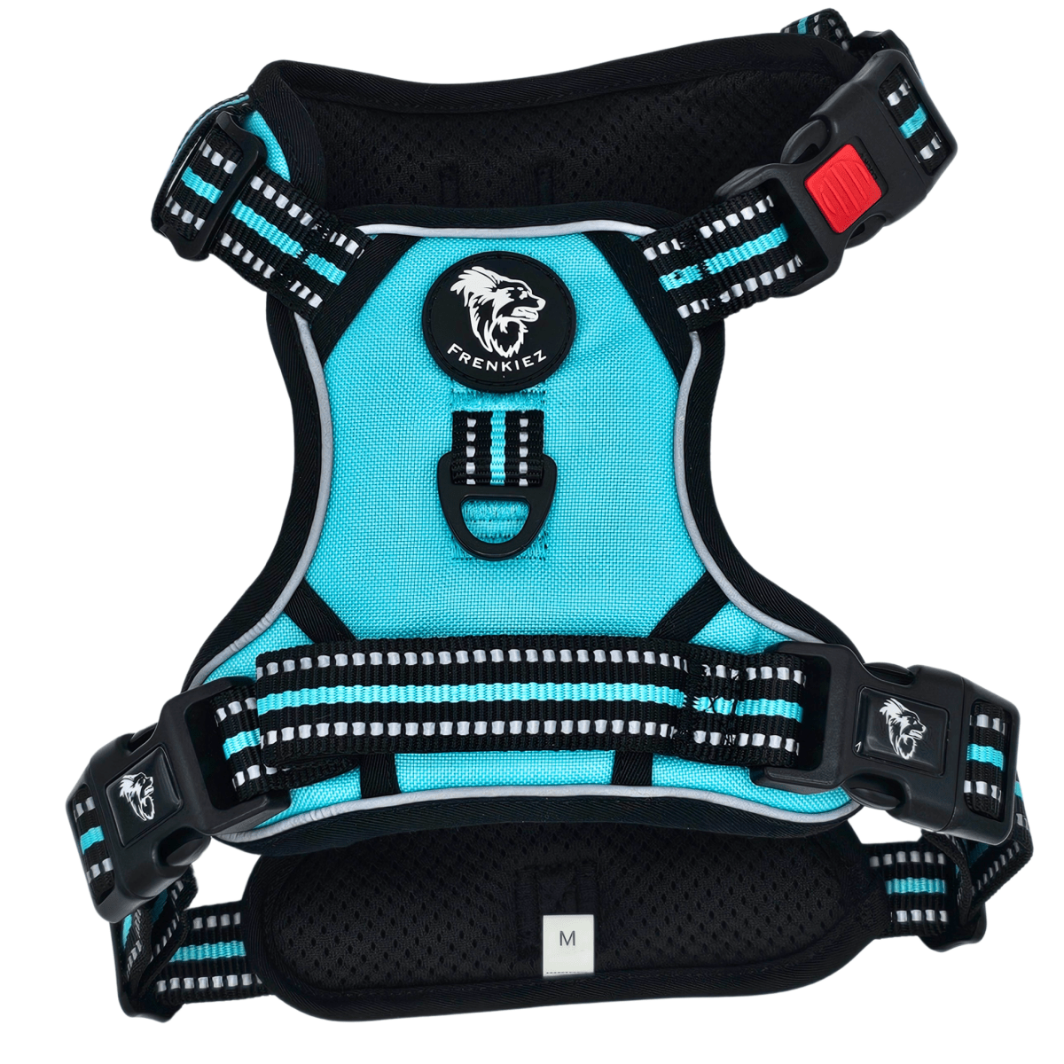 Frenkiez reflective Y tuig no pull dogharness Tiffany Blue hondentuig > honden harnas > Y tuigen X - Small