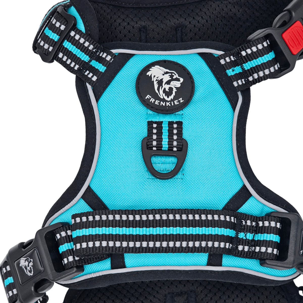 Frenkiez reflective Y tuig no pull dogharness Tiffany Blue hondentuig > honden harnas > Y tuigen X - Small