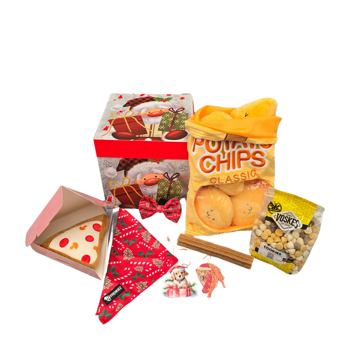 Frenkiez Christmas Giftbox NEW Red edition Hondencadeau > Kerstcadeau Small dogs