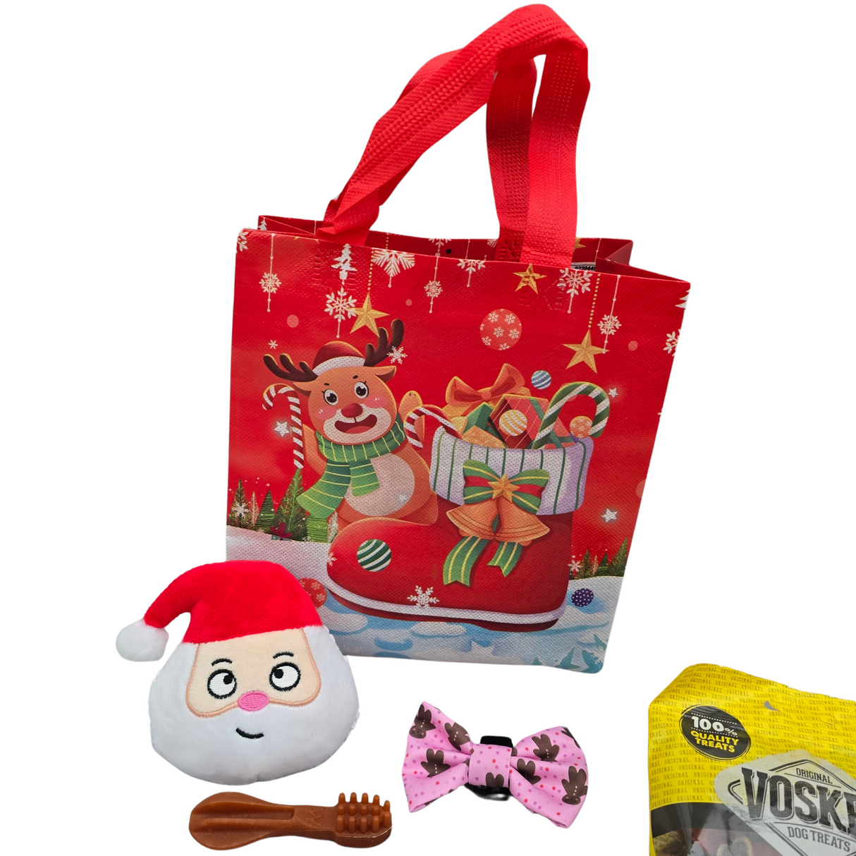 Frenkiez Christmas Giftbox Small NEW Pink edition - Premium Hondencadeau > Kerstcadeau from Frenkiez - Just €12.99! Shop now at Frenkiezdogshop