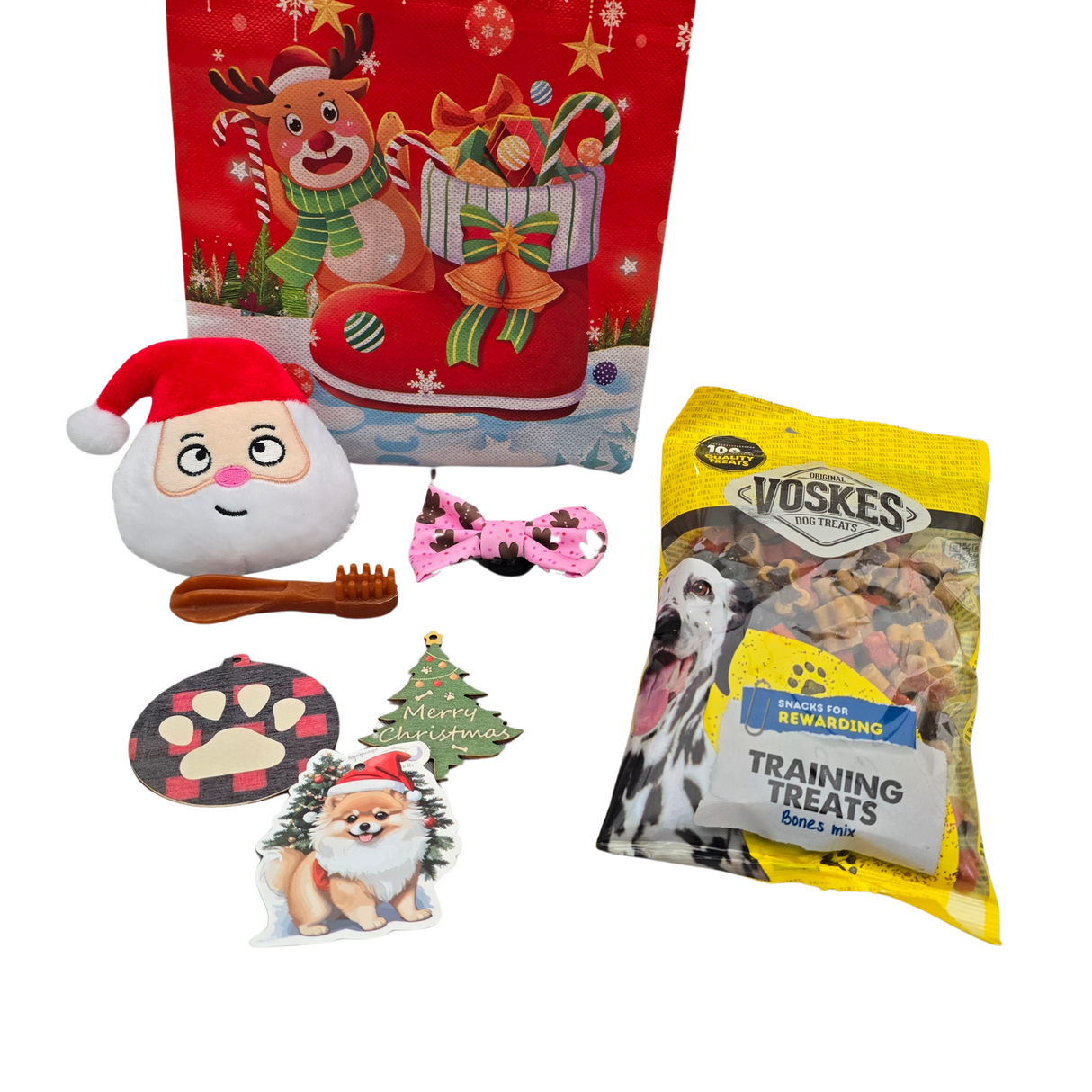 Frenkiez Christmas Giftbox Small NEW Pink edition - Premium Hondencadeau > Kerstcadeau from Frenkiez - Just €12.99! Shop now at Frenkiezdogshop