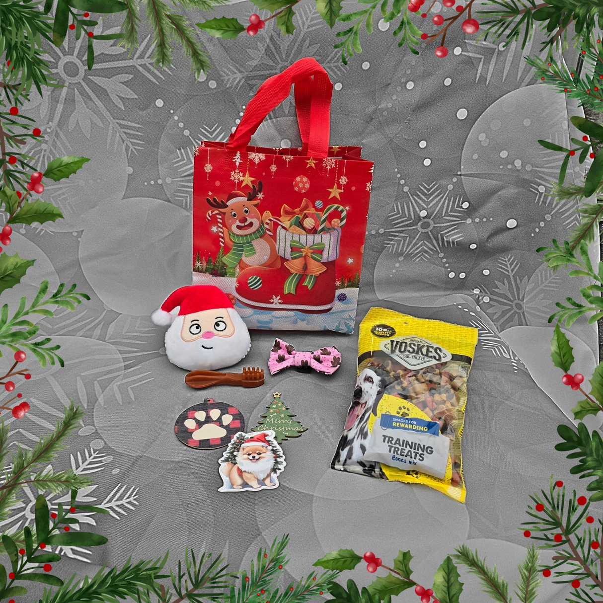 Frenkiez Christmas Giftbox Small NEW Pink edition - Premium Hondencadeau > Kerstcadeau from Frenkiez - Just €12.99! Shop now at Frenkiezdogshop