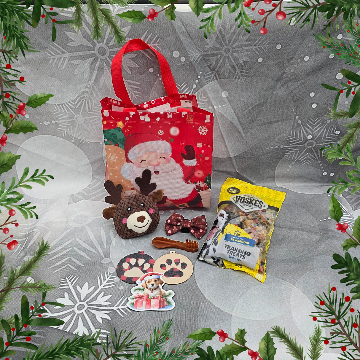 Frenkiez Christmas Giftbox Small NEW Brown edition - Premium Hondencadeau > Kerstcadeau from Frenkiez - Just €12.99! Shop now at Frenkiezdogshop