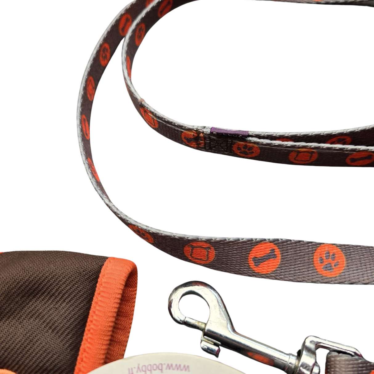 Bobby bones harness soft en lijn set Brown Small - Premium hondentuig > honden harnas from Bobby - Just €10! Shop now at Frenkiezdogshop