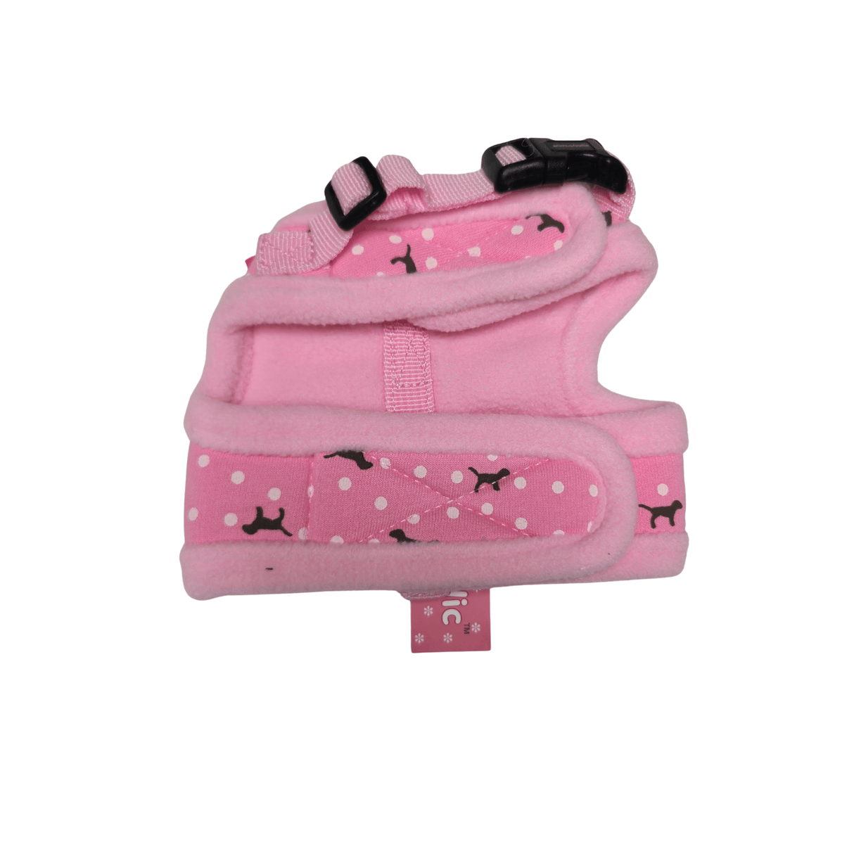 Pinkaholic Princess Pinka Harness Indian Pink tweedekans hondentuig > honden harnas > model B X - Small - Indian Pink