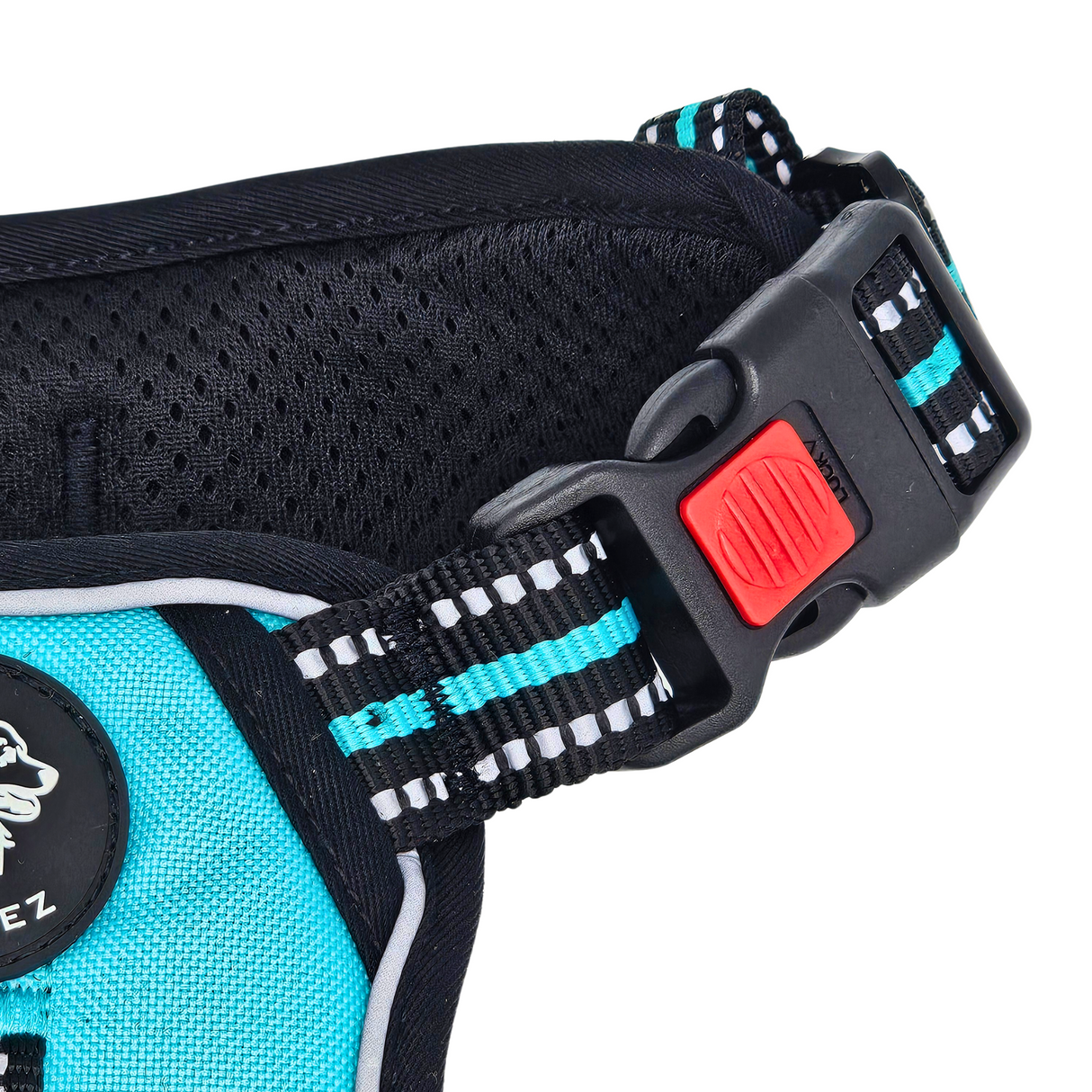 Frenkiez reflective Y tuig no pull dogharness Tiffany Blue - Premium hondentuig > honden harnas from Frenkiez - Just €29.99! Shop now at Frenkiezdogshop