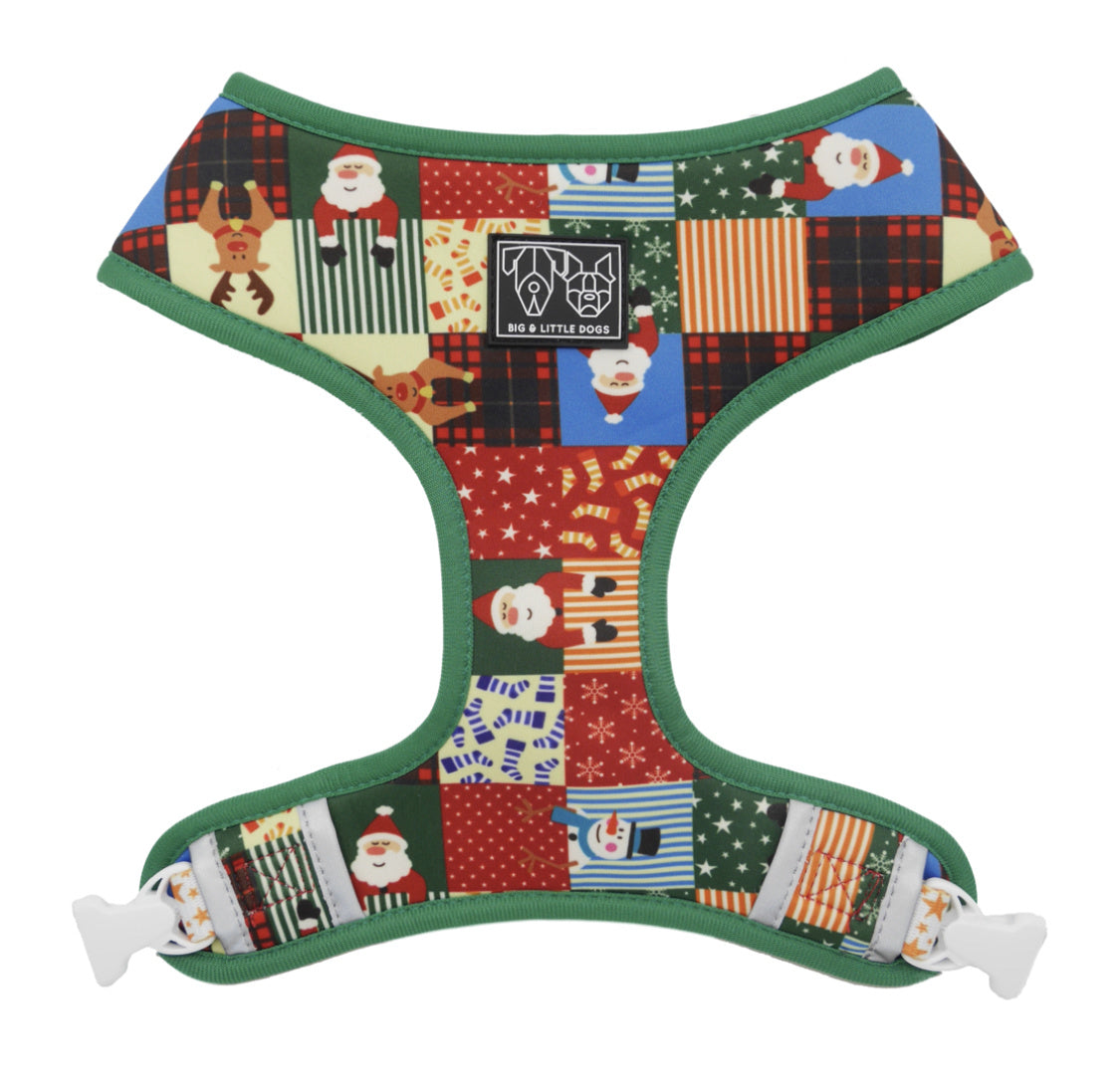 Big and Little Dogs Reversible Harness Silly Season ( XS, S & M ) - Premium hondentuig > honden harnas from Big and Little Dogs - Just €10! Shop now at Frenkiezdogshop