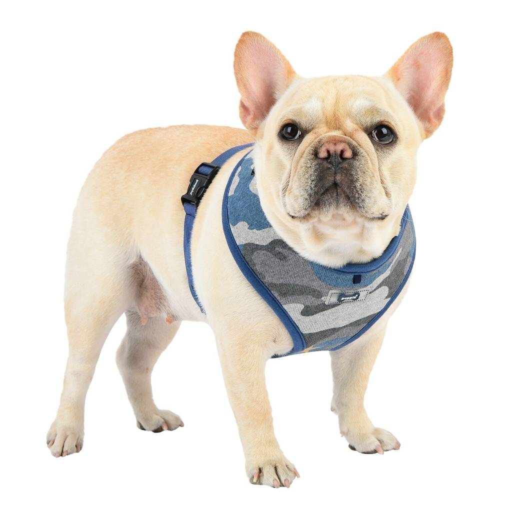 Puppia Ensign Harness Model A Blue Camo ( X LARGE ) hondentuig > honden harnas > model A Medium