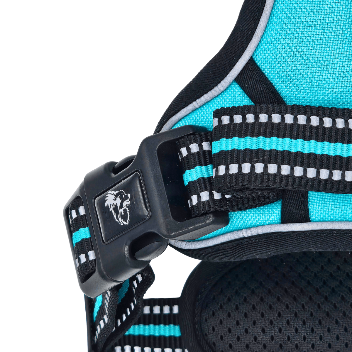 Frenkiez reflective Y tuig no pull dogharness Tiffany Blue hondentuig > honden harnas > Y tuigen X - Small