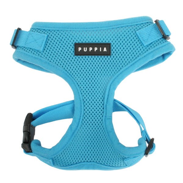 Puppia Soft Harness Ritefit Skyblue hondentuig > honden harnas > model A Small
