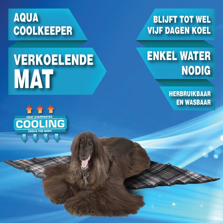Animal Gear Aqua Coolkeeper Cooling Mat cooling > koelmat 05 S 40 cm x 30 cm, Kleur: Pacific Blue