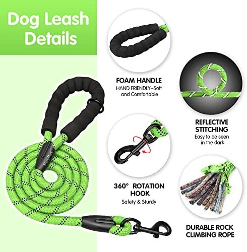 Frenkiez reflective dog leash Neon Green - Premium hondenriem > hondenlijn from Frenkiez - Just €10! Shop now at Frenkiezdogshop