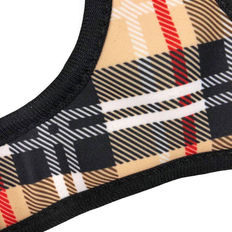 Frenkiez Reversible Harness BarkBerry Beige hondentuig > honden harnas > model A X - Small