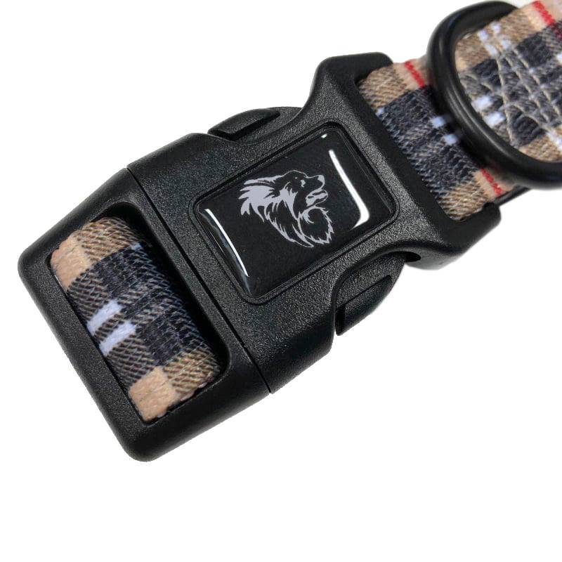 Frenkiez BarkBerry Beige Halsband halsband > hondenhalsband Small