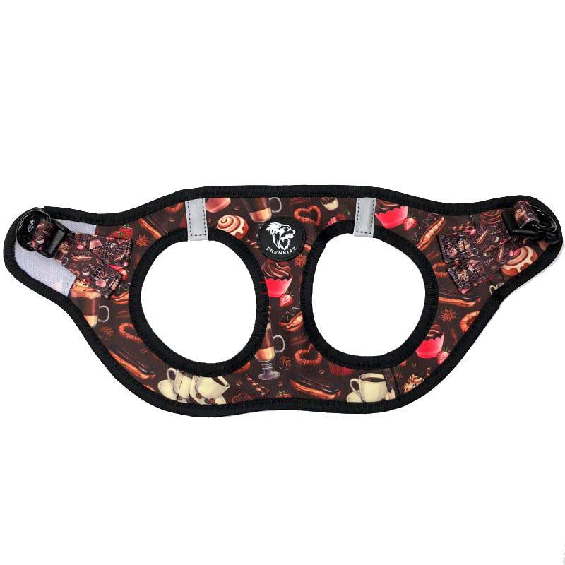 Frenkiez Step In Harness Coffee Sprinkles hondentuig > honden harnas > model B X - Small