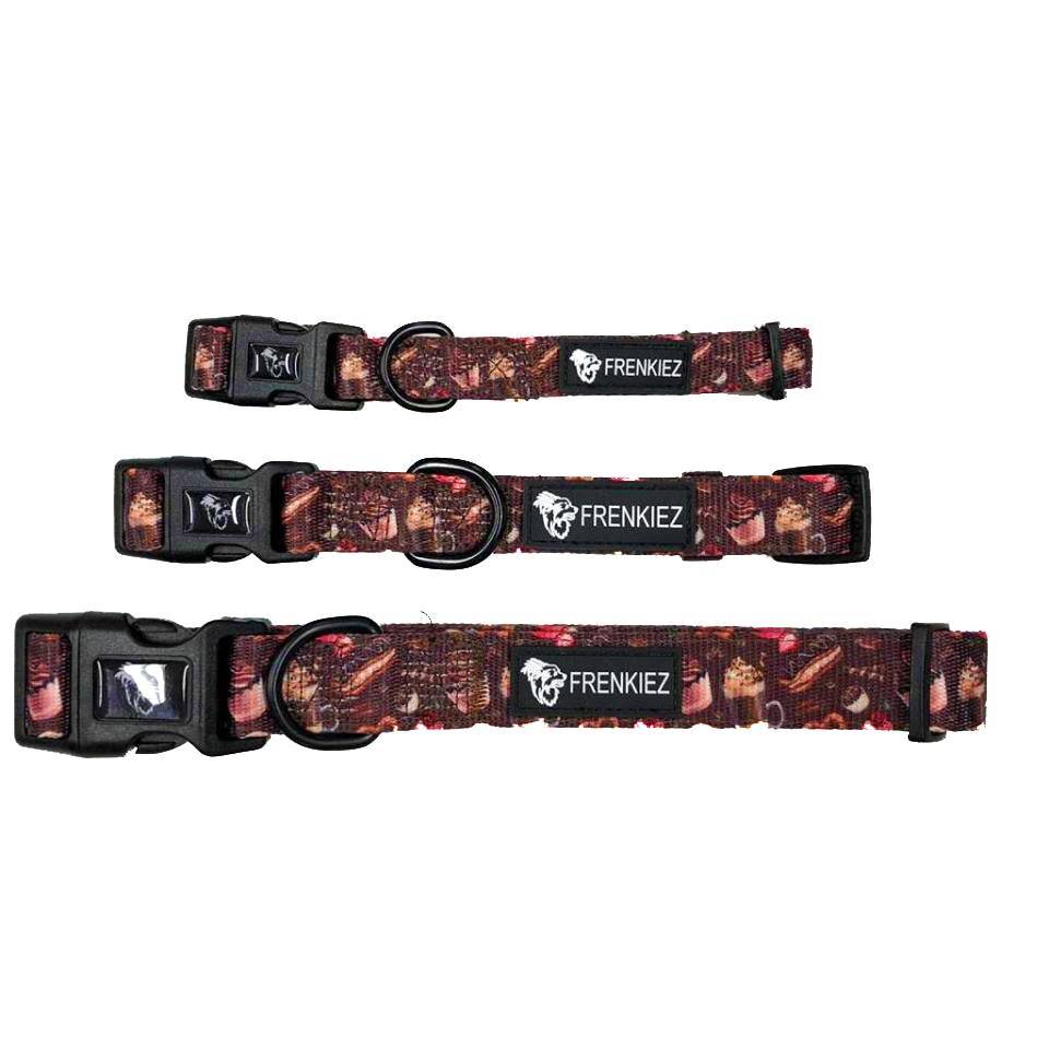 Frenkiez Coffee Sprinkles Halsband halsband > hondenhalsband Small