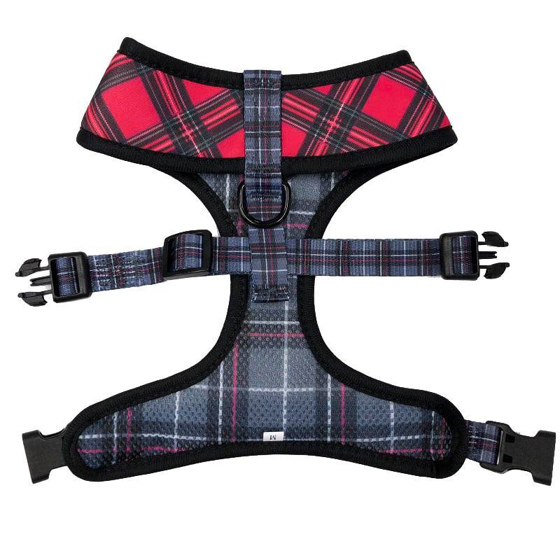Frenkiez Reversible Harness BarkBerry red - Premium hondentuig > honden harnas from Frenkiez - Just €10! Shop now at Frenkiezdogshop
