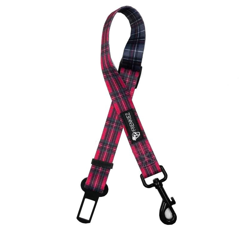 Frenkiez carseatbelt BarkBerry red - Premium Autogordel > Autoriem from Frenkiez - Just €5! Shop now at Frenkiezdogshop