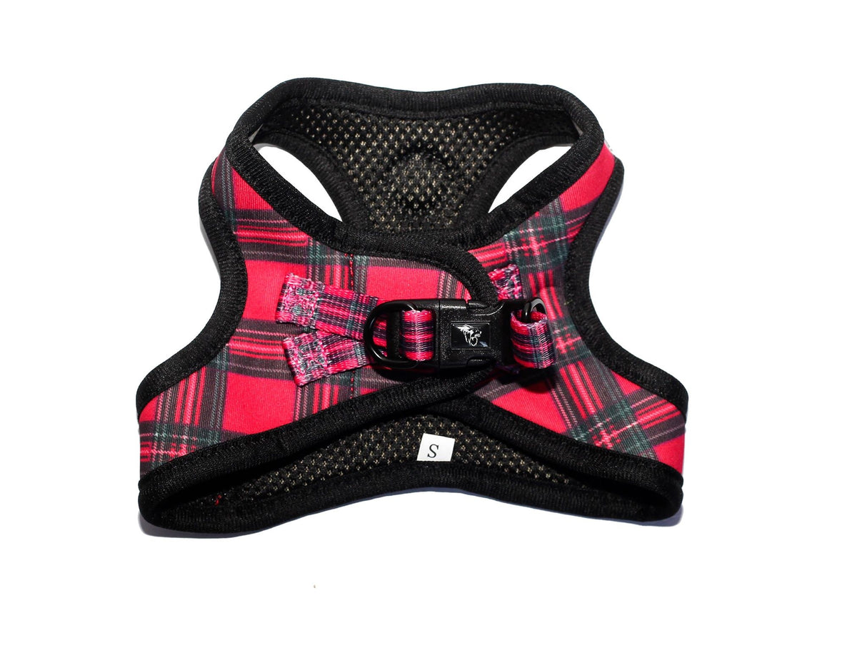 Frenkiez Step In Harness BarkBerry Red hondentuig > honden harnas > model B X - Small