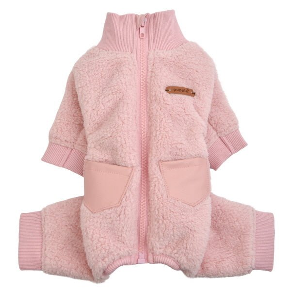 Puppia Titus Onesie pink Hondenkleding > Hondenpyjama Small