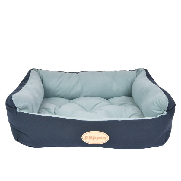 Puppia mandje Coco Square Navy - Premium hondenbed > hondenmand from Puppia - Just €50! Shop now at Frenkiezdogshop