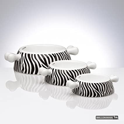 Bellomania Voerbak Porselein Zebra - Premium Voerbak > Etensbak from Bellomania - Just €20! Shop now at Frenkiezdogshop