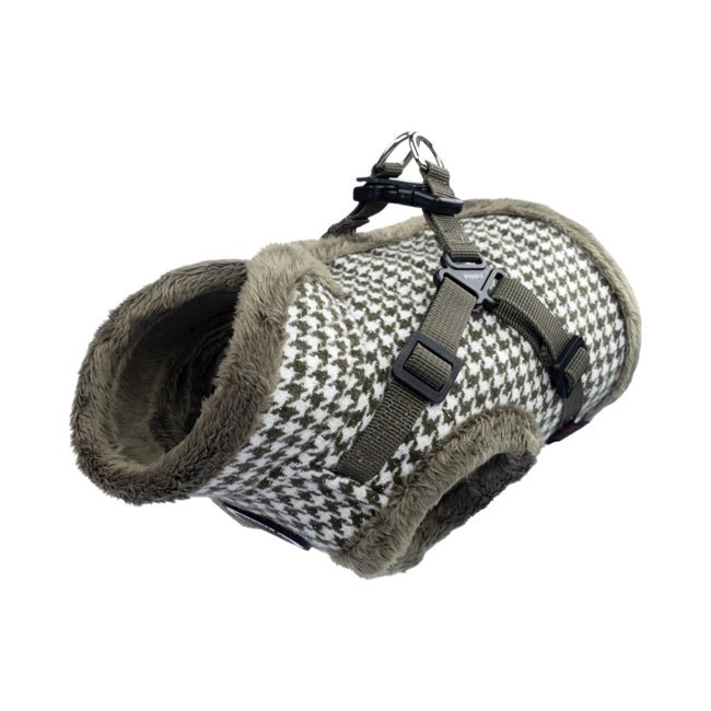 Puppia Chic Hound Vest Harness – Model V Khaki hondentuig > honden harnas > overige modellen Small
