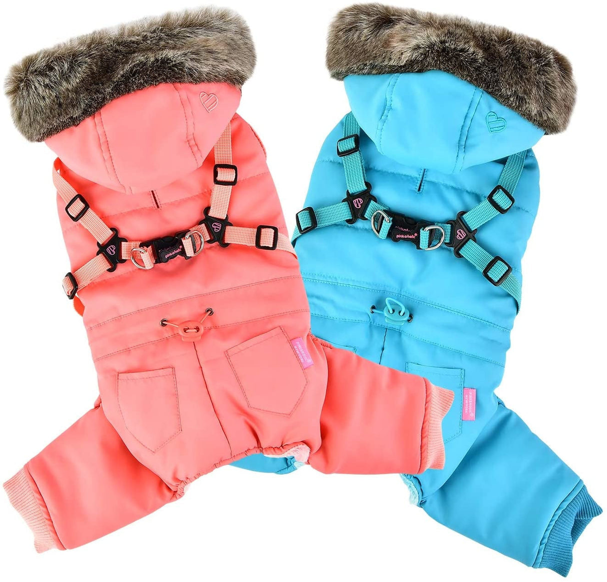 Pinkaholic Evelyn Jacket Harness Aqua - Premium Hondenkleding > hondenjas from Pinkaholic - Just €49.99! Shop now at Frenkiezdogshop
