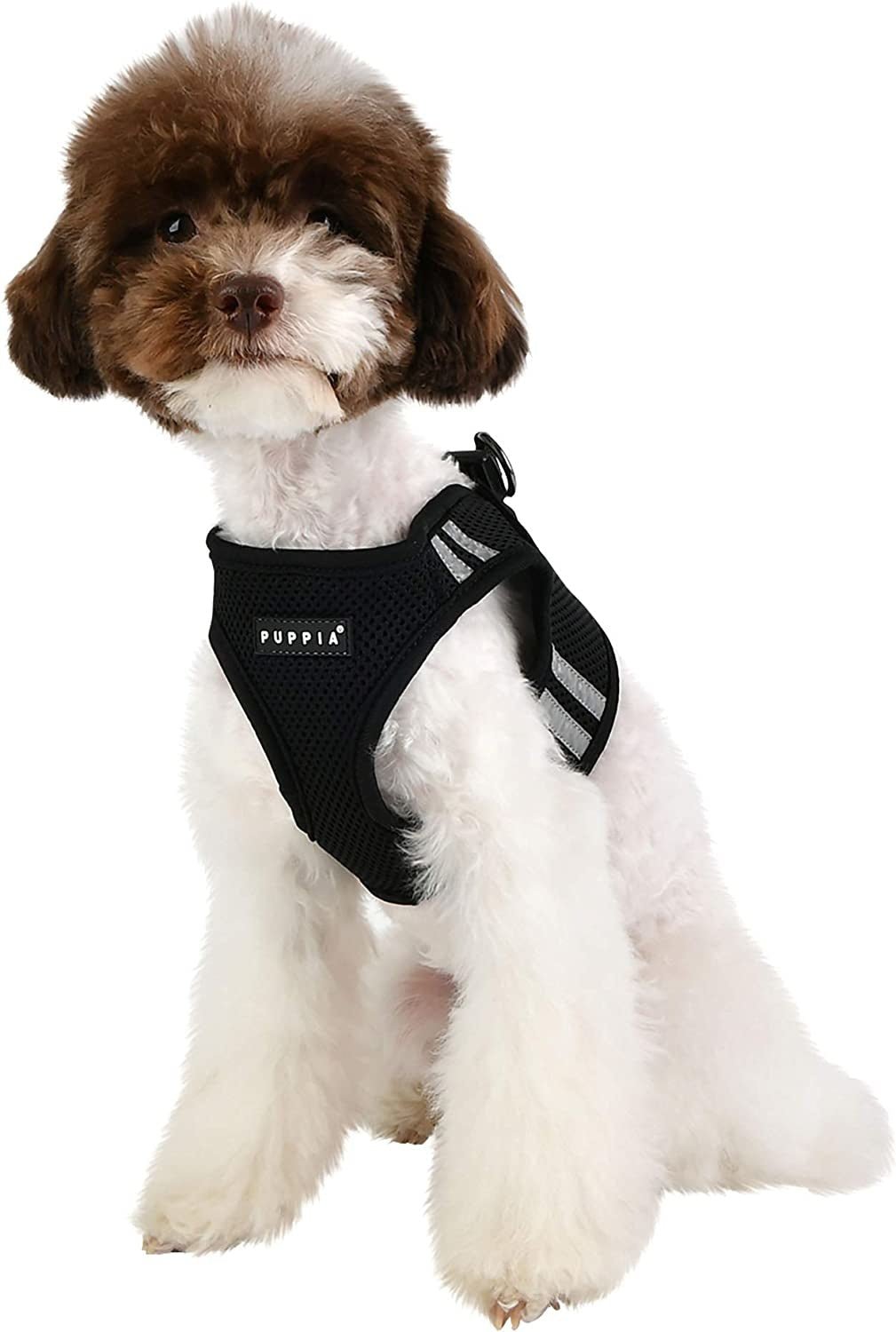 Puppia Soft Vest Harness PRO model B black hondentuig > honden harnas > model B Small