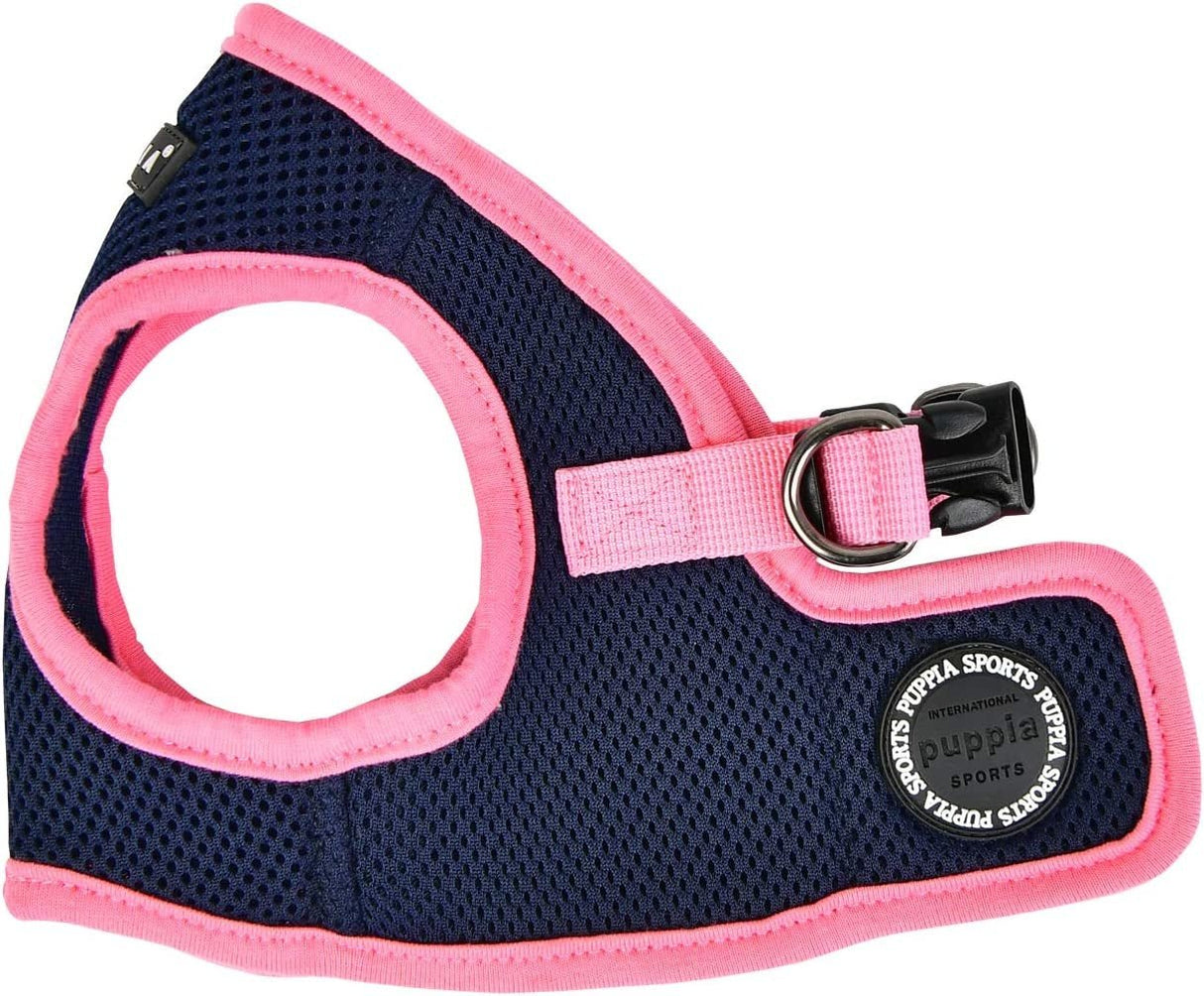 Puppia Soft Vest Harness II model B navy hondentuig > honden harnas > model B Small