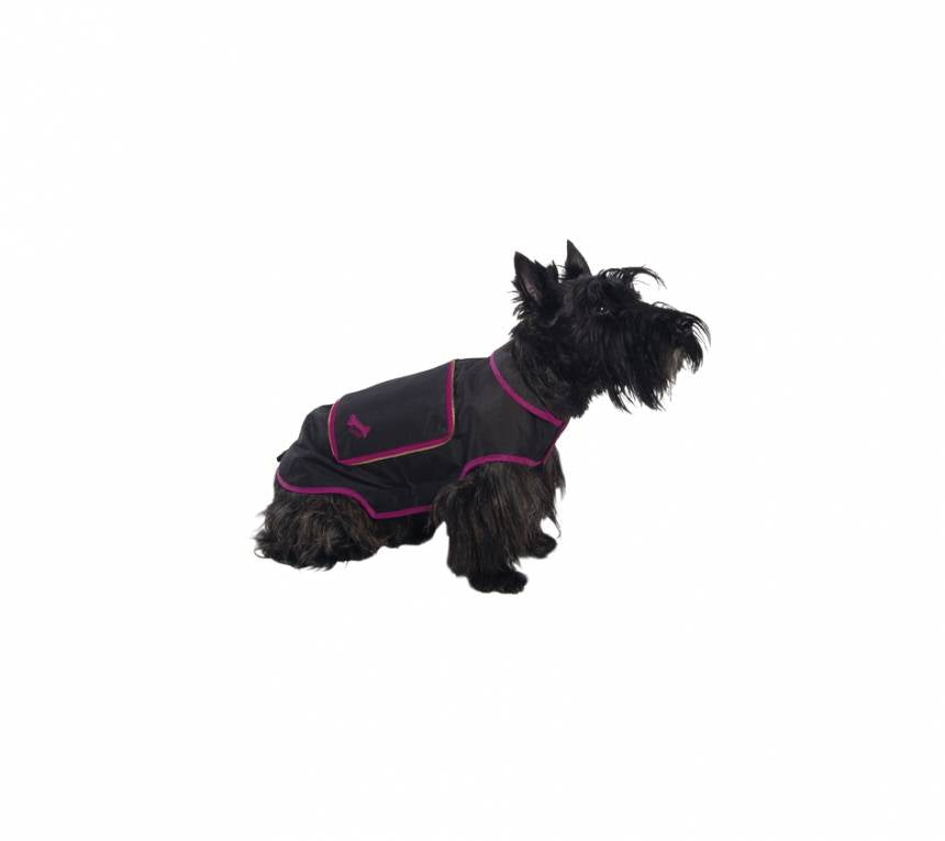 Bobby regenjas 'imper pocket' black/pink ( Alleen maat 40) - Premium Hondenkleding > hondenjas from Bobby - Just €20! Shop now at Frenkiezdogshop