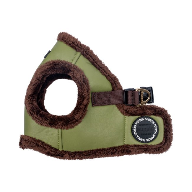 Puppia Wynter Vest Harness B Olive hondentuig > honden harnas > model B Small