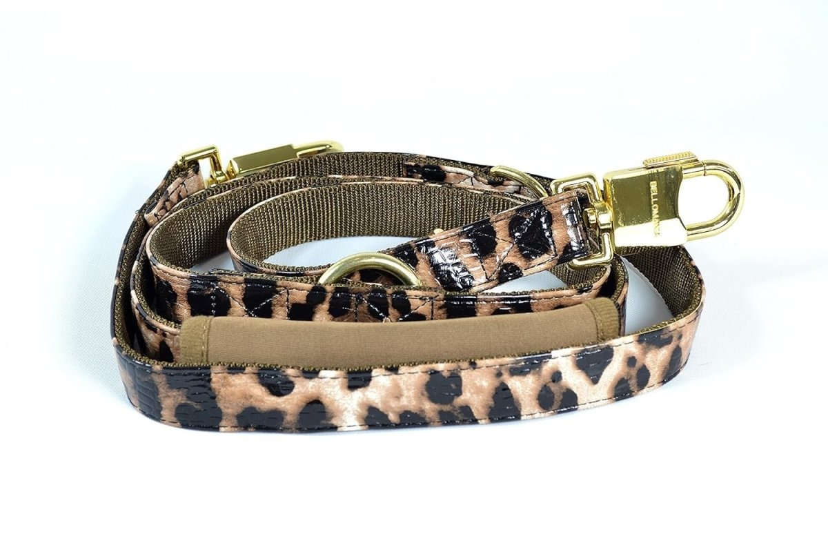 Bellomania Leopard leash hondenriem ( Tweedekans - product ) hondenriem > hondenlijn Medium