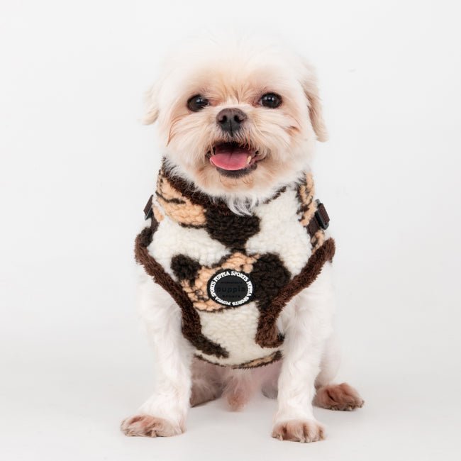 Puppia Max Vest Harness – Model V Beige hondentuig > honden harnas > overige modellen Small