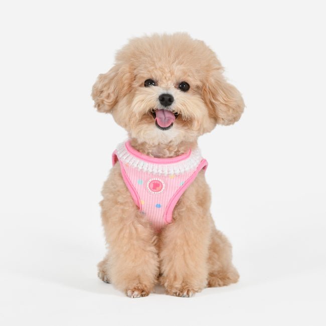 Pinkaholic Priya Vest Harness pink hondentuig > honden harnas > model B Small