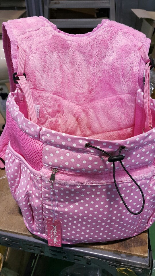 Pinkaholic Polkadot Carrier Draagzak Pink - Premium Hondentas > draagzak from Pinkaholic - Just €50! Shop now at Frenkiezdogshop