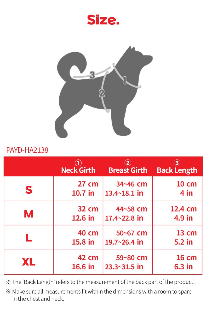 Puppia Irvin Harness model A Cream hondentuig > honden harnas > model A Small