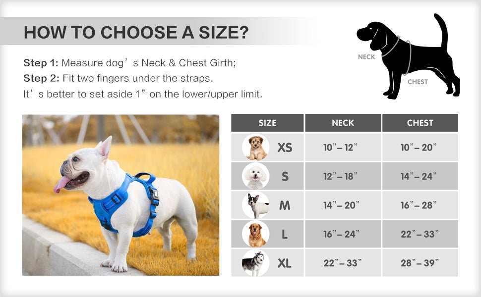 Frenkiez Y tuig dogharness reflective Royal Blue ( matching straps ) hondentuig > honden harnas > Y tuigen Small