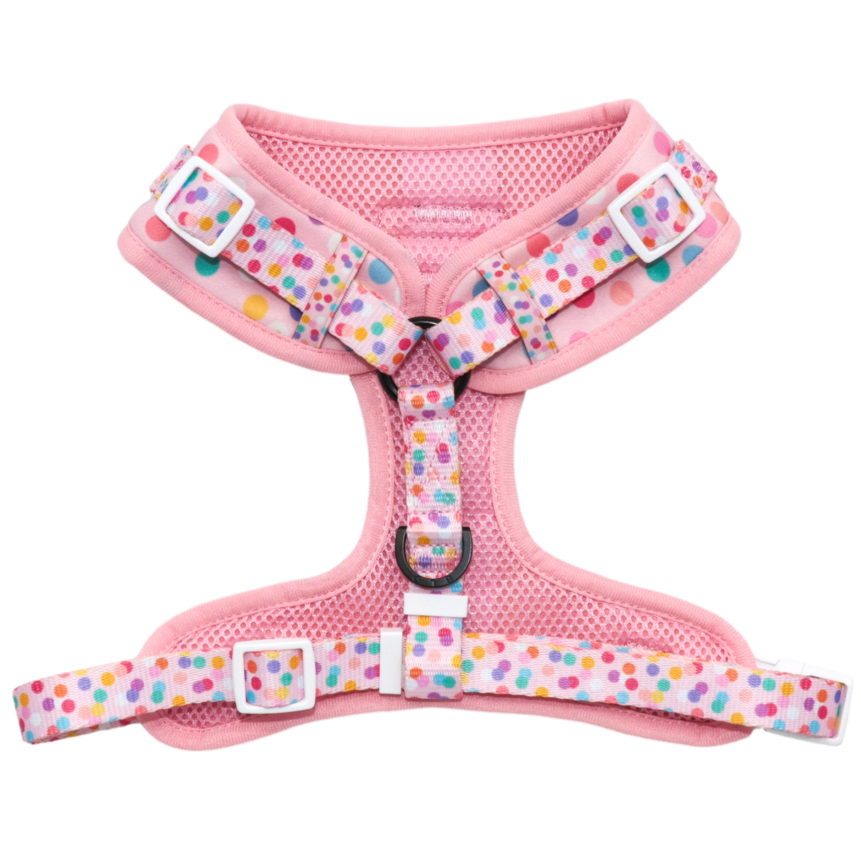Big and Little Dogs Adjustable Harness Pink Confetti ( XLARGE) - Premium hondentuig > honden harnas from Big and Little Dogs - Just €10! Shop now at Frenkiezdogshop