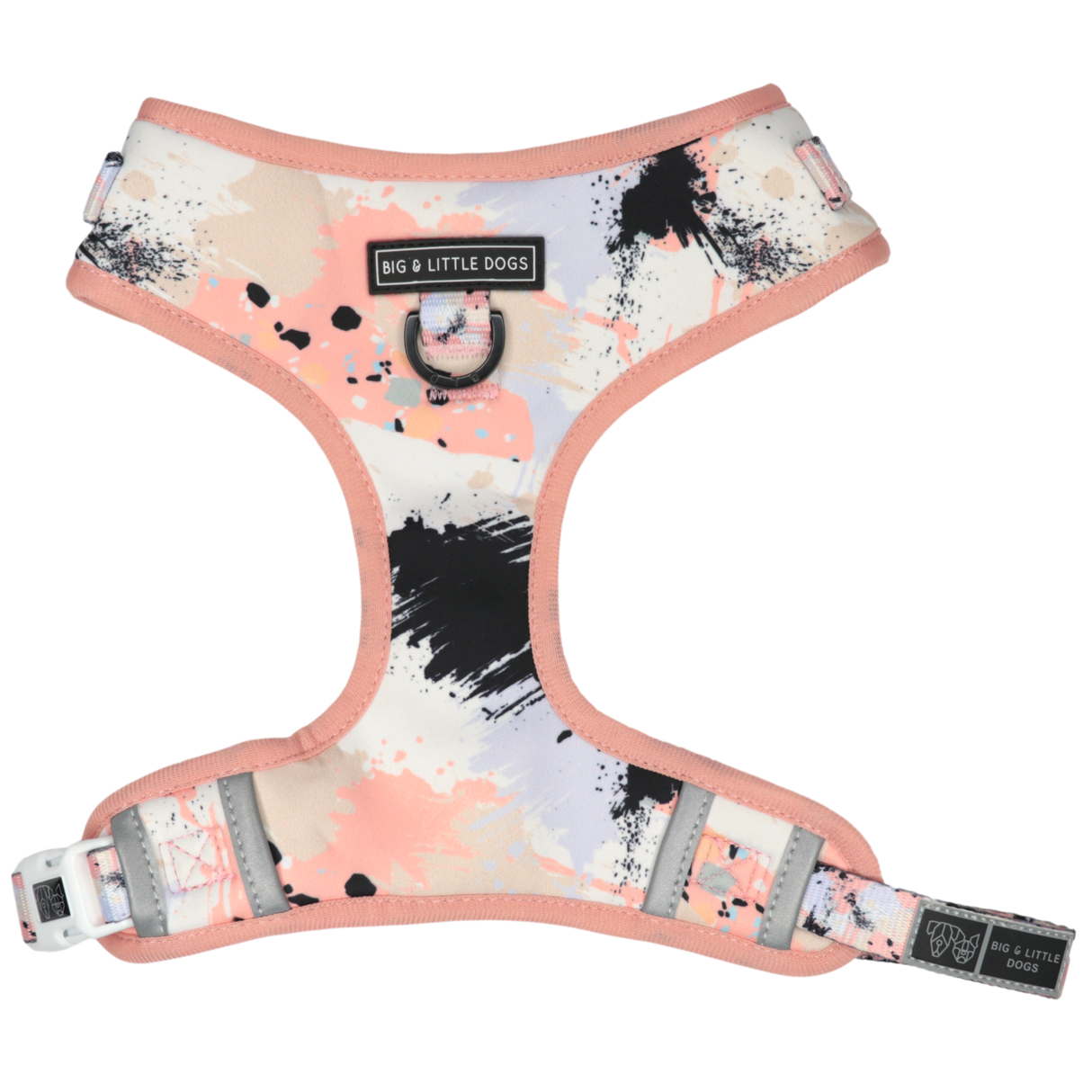 Big and Little Dogs Adjustable Peach Splatter Terrazzo ( X Large ) - Premium hondentuig > honden harnas from Big and Little Dogs - Just €10! Shop now at Frenkiezdogshop