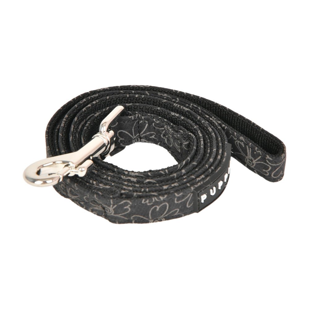 Puppia Hepatica Lijn Black hondenriem > hondenlijn Medium