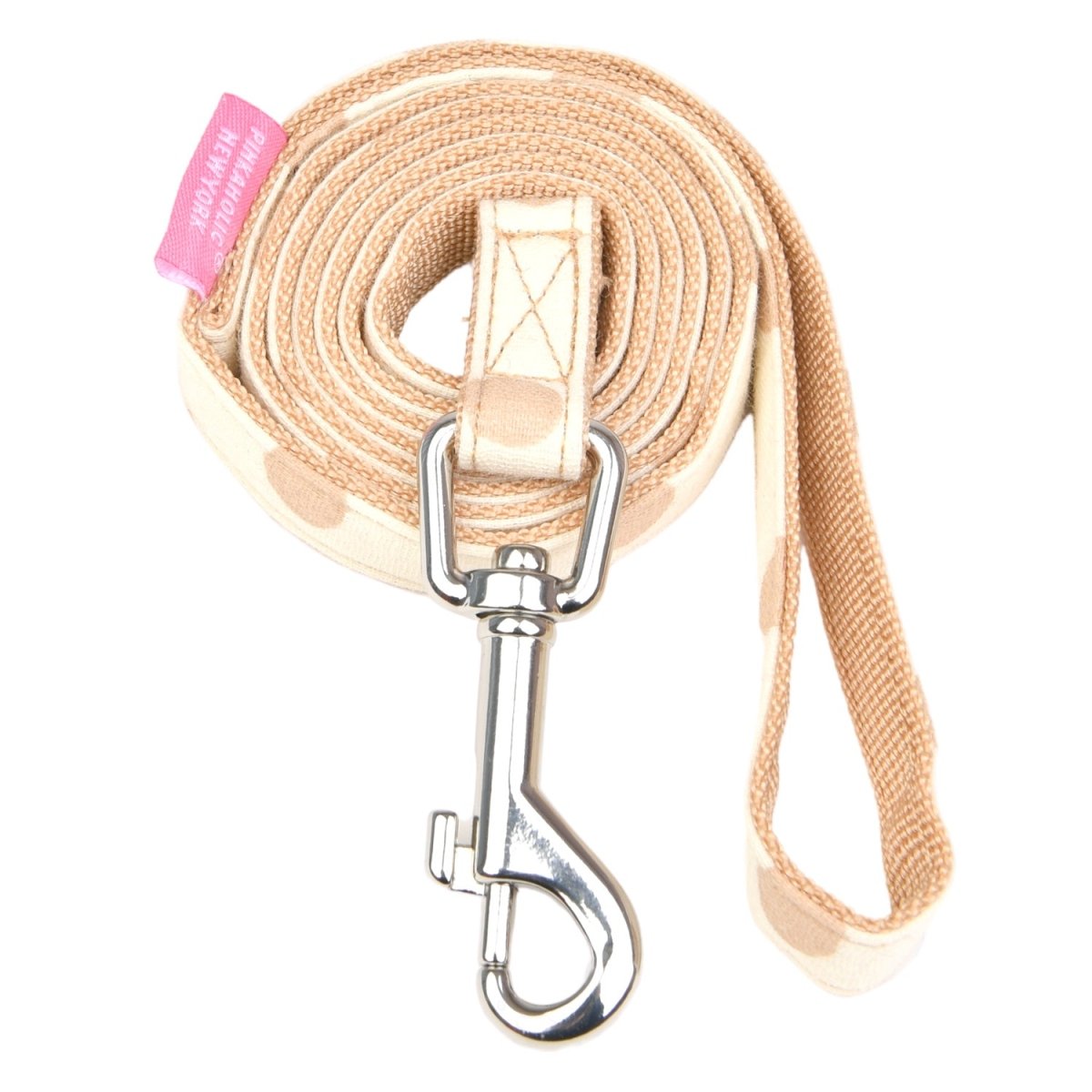 Pinkaholic Ida Leash Beige hondenriem > hondenlijn Medium