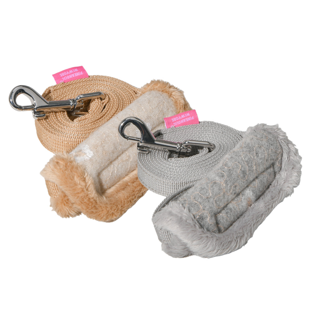 Pinkaholic Lidia Leash Beige - Premium hondenriem > hondenlijn from Pinkaholic - Just €18.99! Shop now at Frenkiezdogshop
