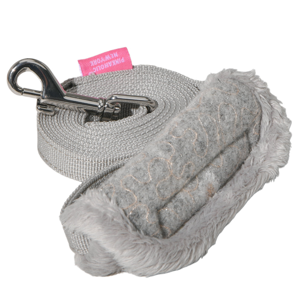 Pinkaholic Lidia Leash Grey - Premium hondenriem > hondenlijn from Pinkaholic - Just €18.99! Shop now at Frenkiezdogshop